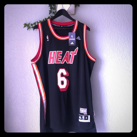 lebron james miami heat throwback jersey